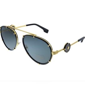 Versace Gold and Black Men's Sunglasses